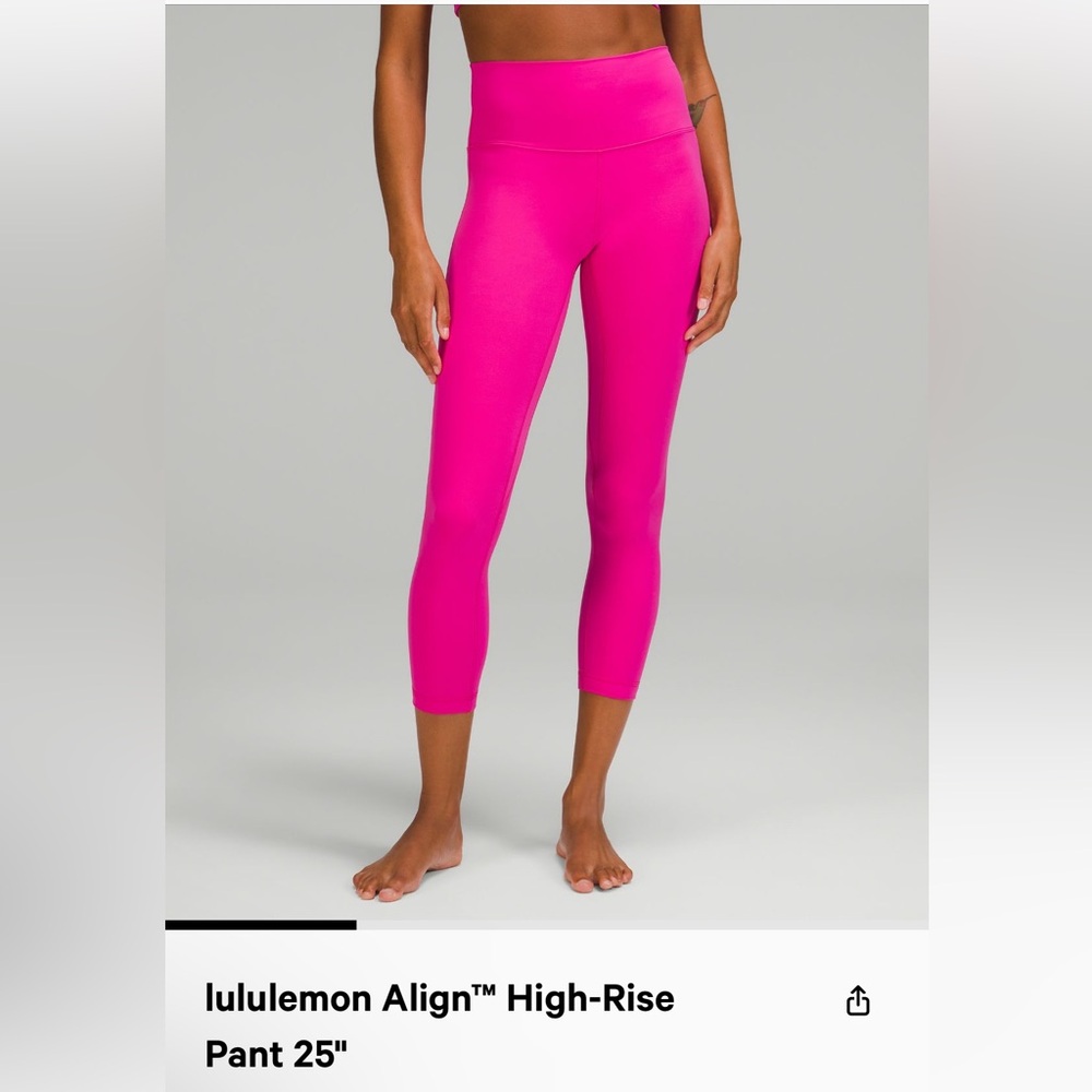Lululemon high rise align pant 25